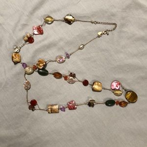 Lia Sophia multicoloured beaded long necklace